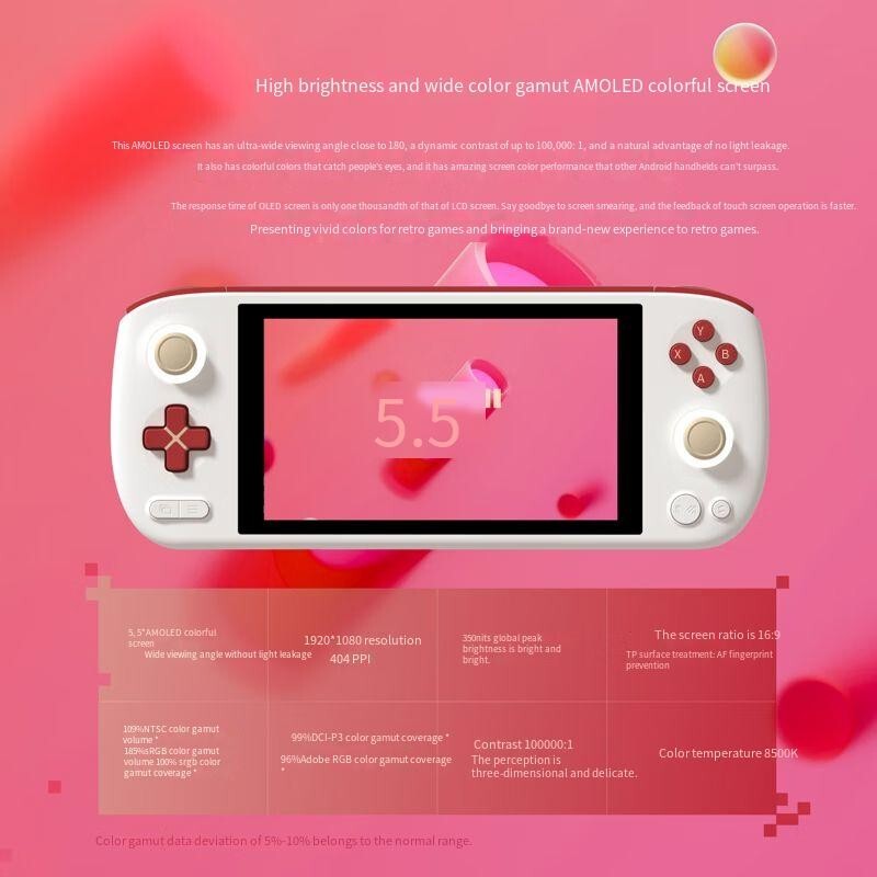 AYANEO Pocket AIR Handheld Game Console Android 12 5.5″ 1080P AMOLED Screen NEW
