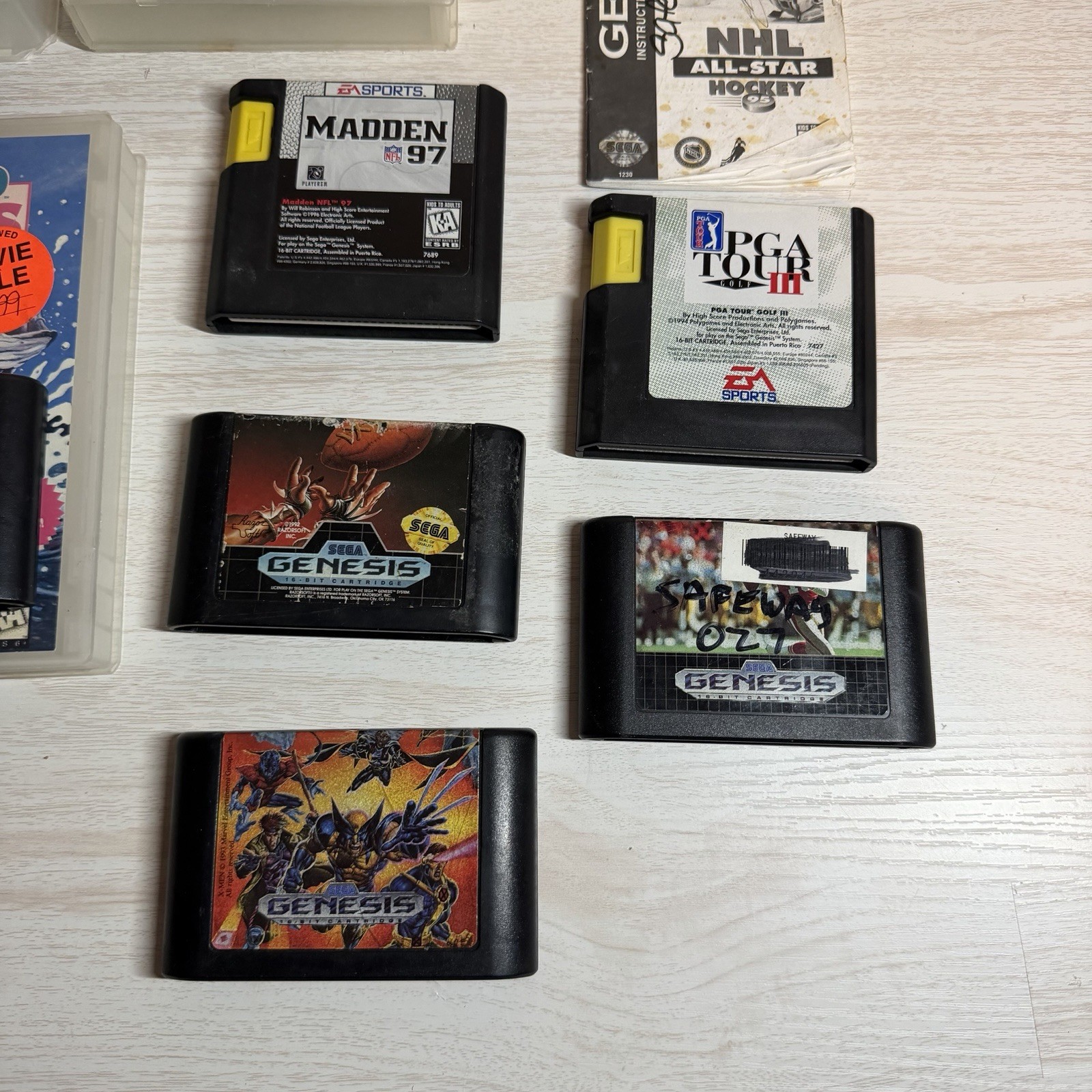 Sega Genesis Console Model 1601 Bundle – 2 Controllers – 9 Games – Tested