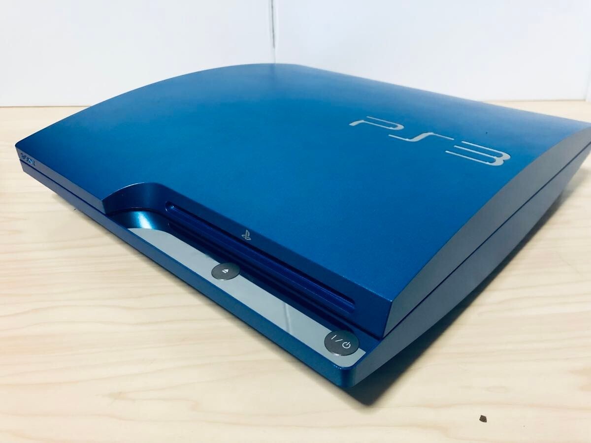 sony playstation 3 ps3 console system splash blue cech-3000bsb