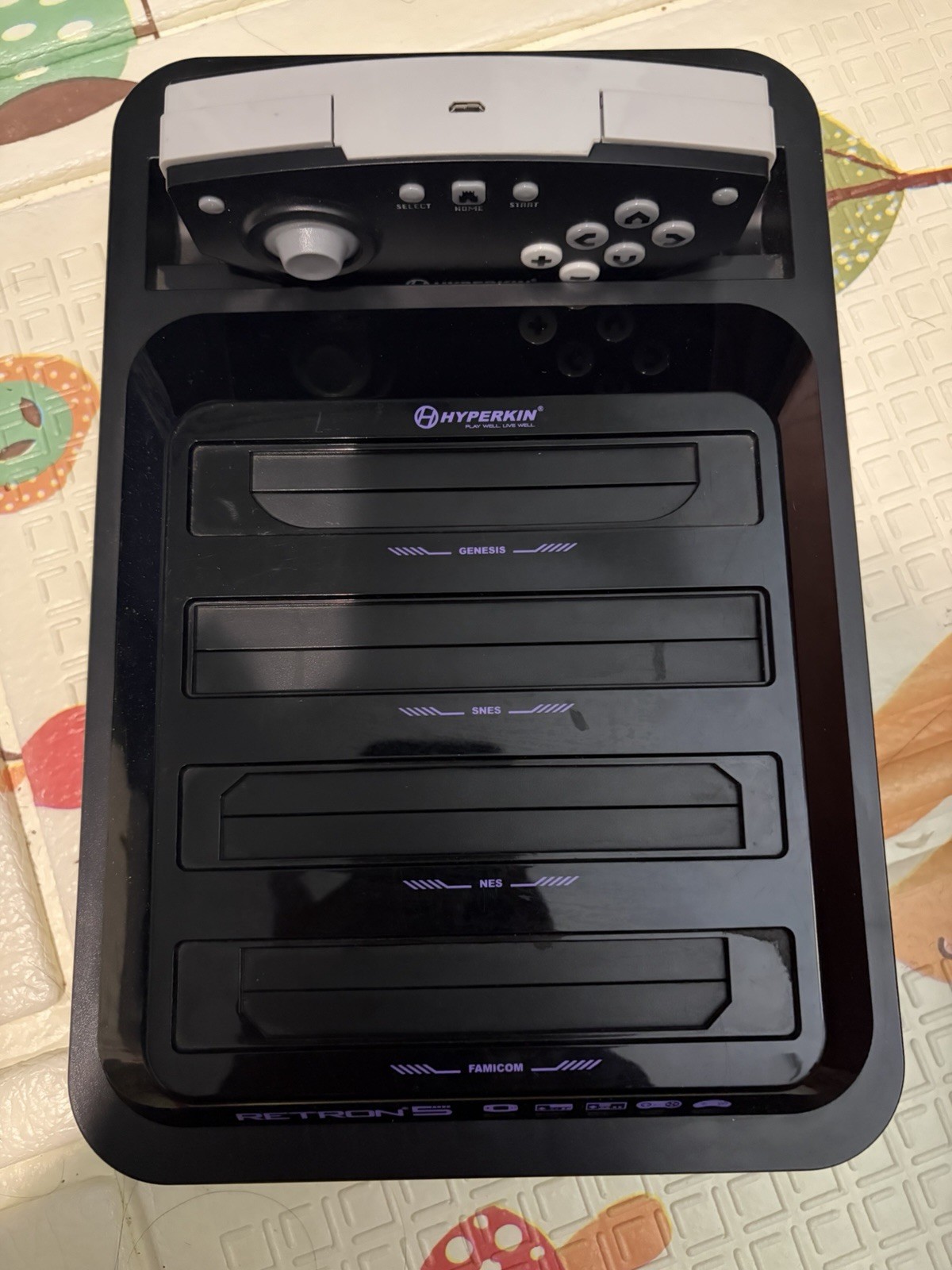 Hyperkin Retron 5 Black Console Untested + Controller NO AC CABLE – Sold As Is!