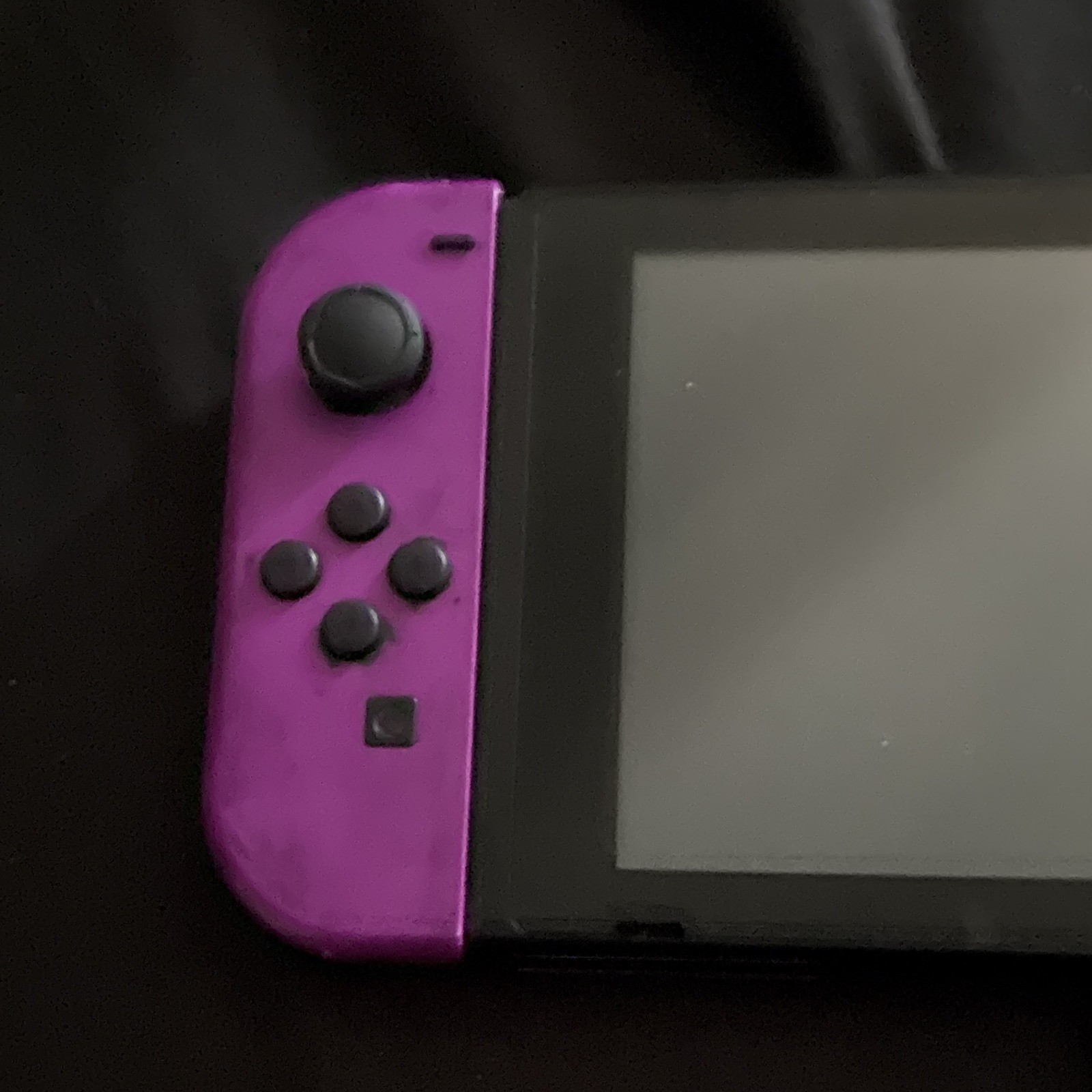 Nintendo Switch Console Black with Purple Left & Yellow Right Joy-Con