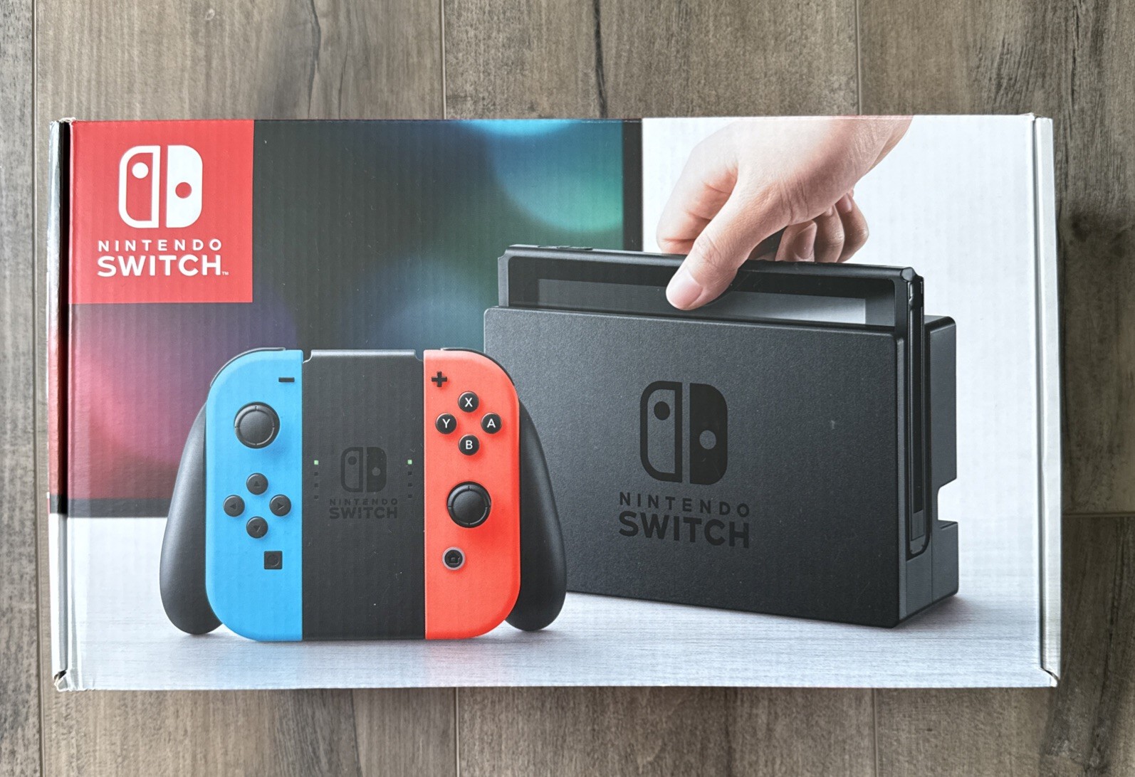 Nintendo Switch 32GB Gray Console with Neon Red and Neon Blue Joy-Con