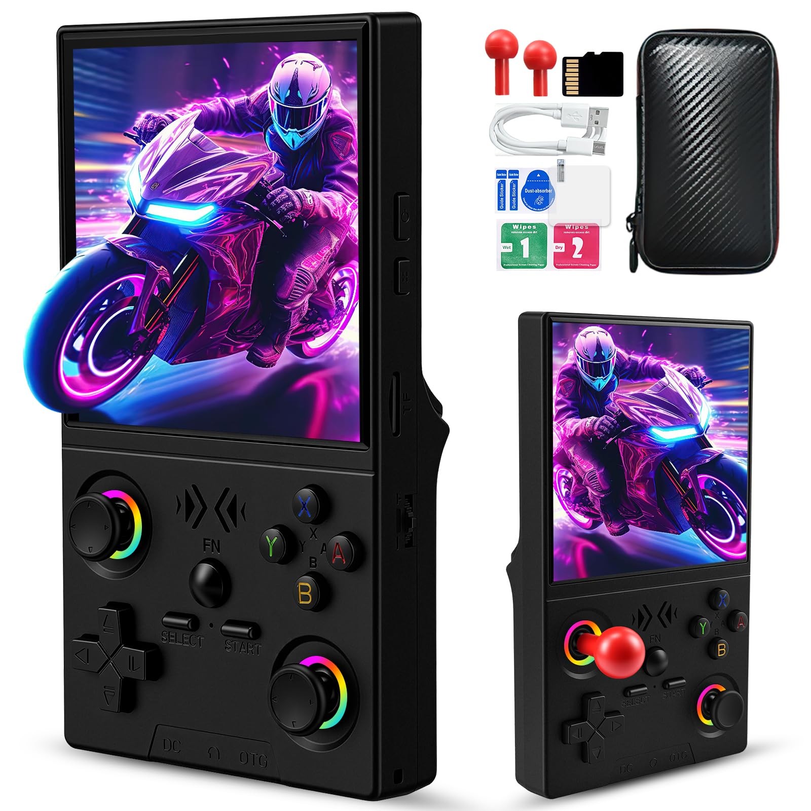 XF40V Retro Handheld Game Console with 2*Detachable Long Joysticks, 4.0-Inch …