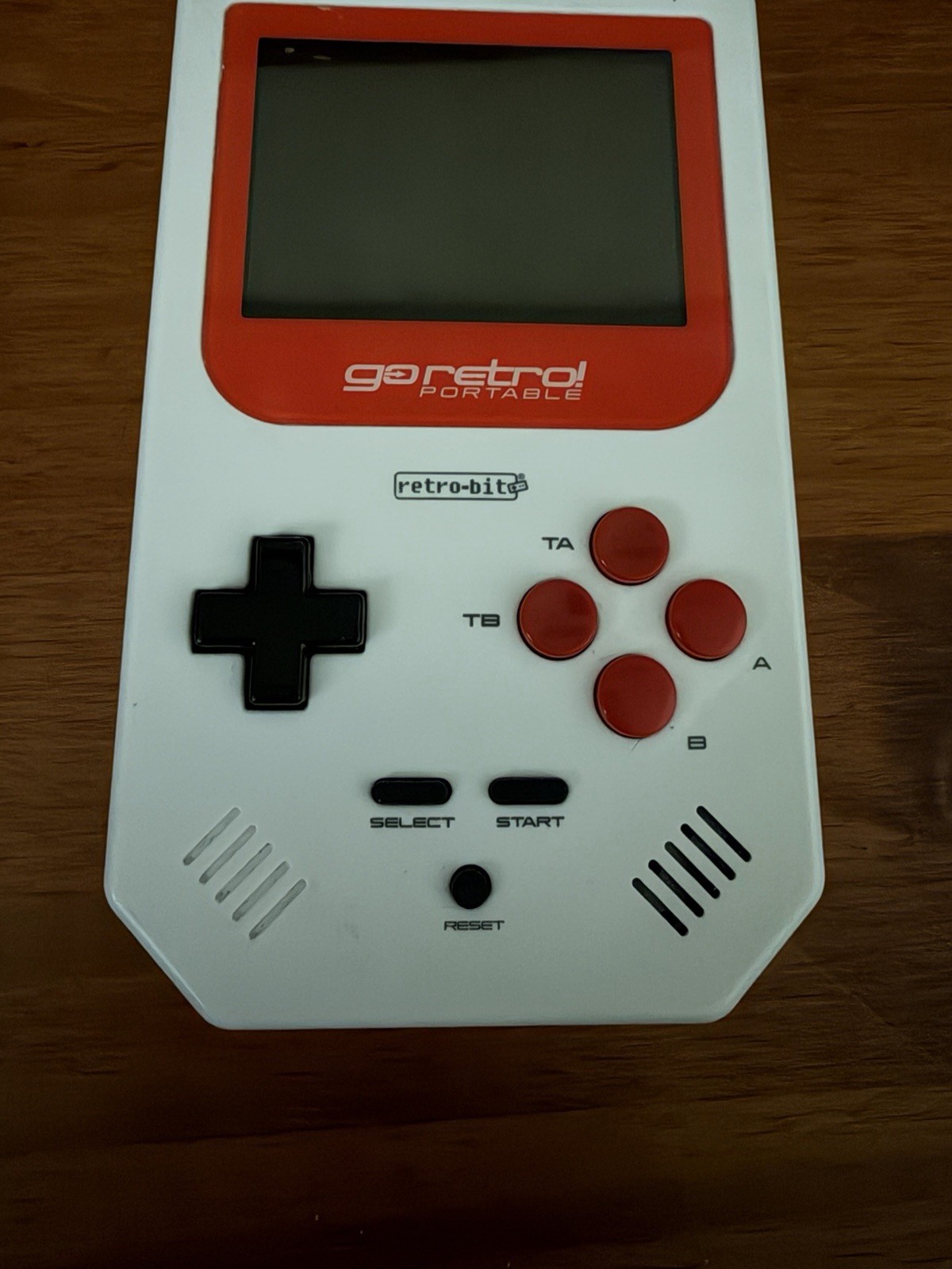 Retro-Bit Go Retro Portable Handheld Video Game Console System White Red Black