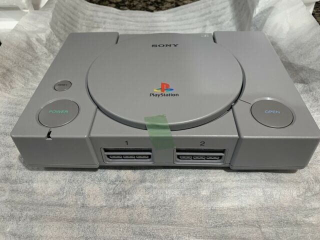 playstation 1 rare VINTAGE launch 1st edition game machine w 2 memory card slots
