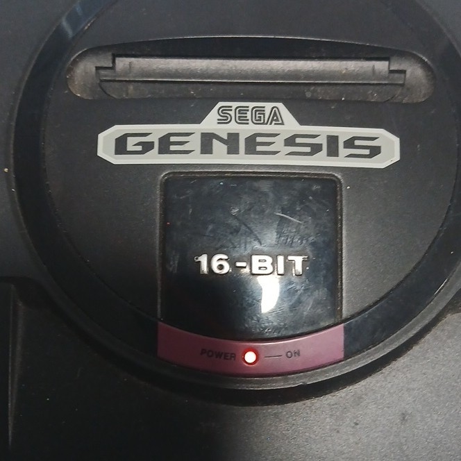 SEGA Genesis MK-1601 16-Bit Console Black w/ 2 Controllers, Cables, Volume