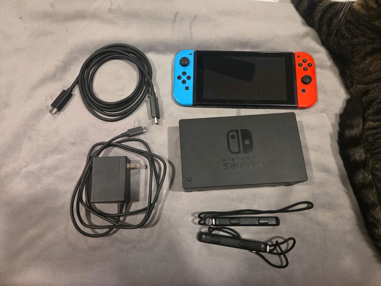Nintendo Switch Neon Red and Neon Blue Joy-Con Console