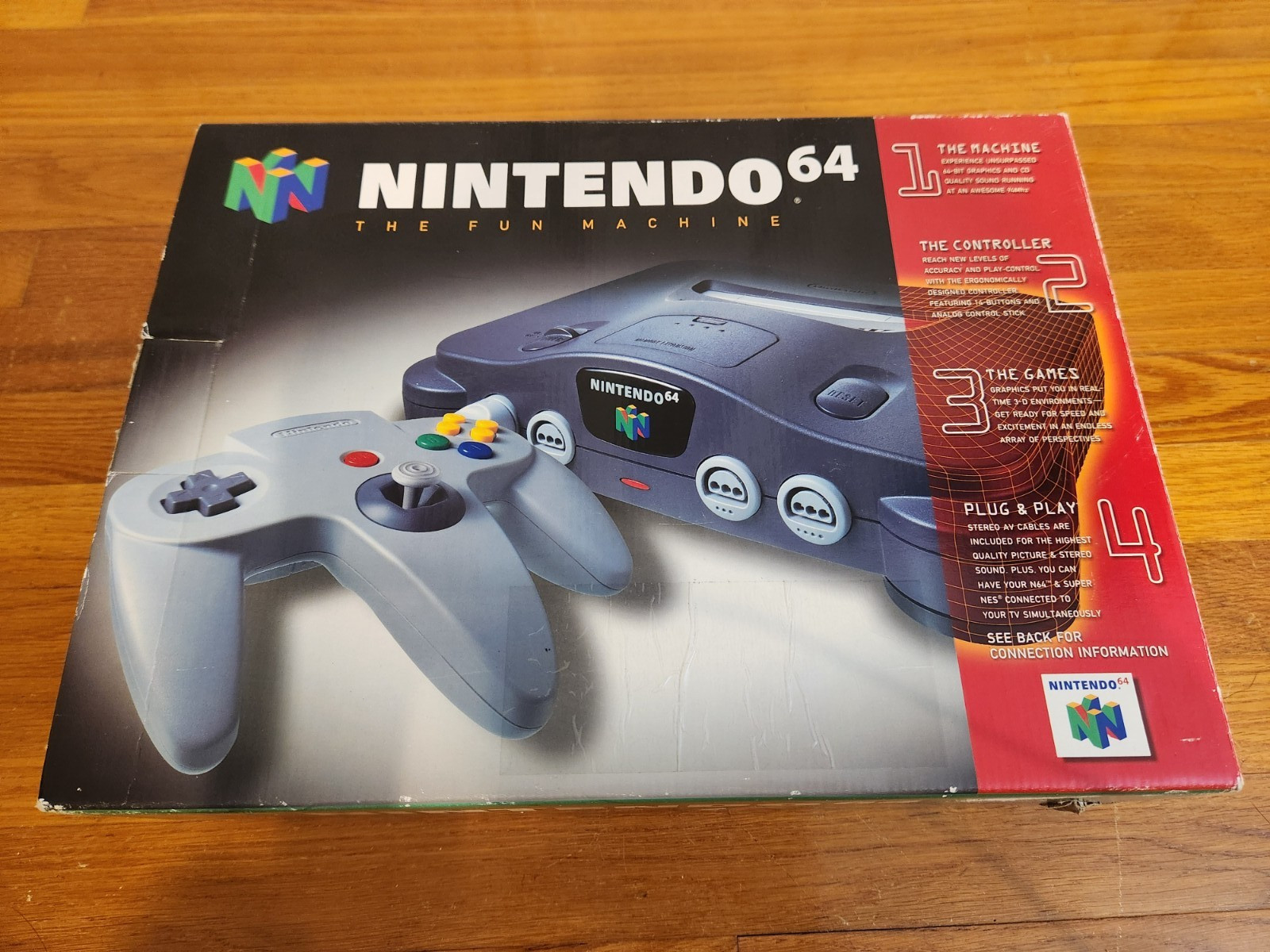 Original Nintendo 64 N64 Console System Black CIB Complete Open Box Unused