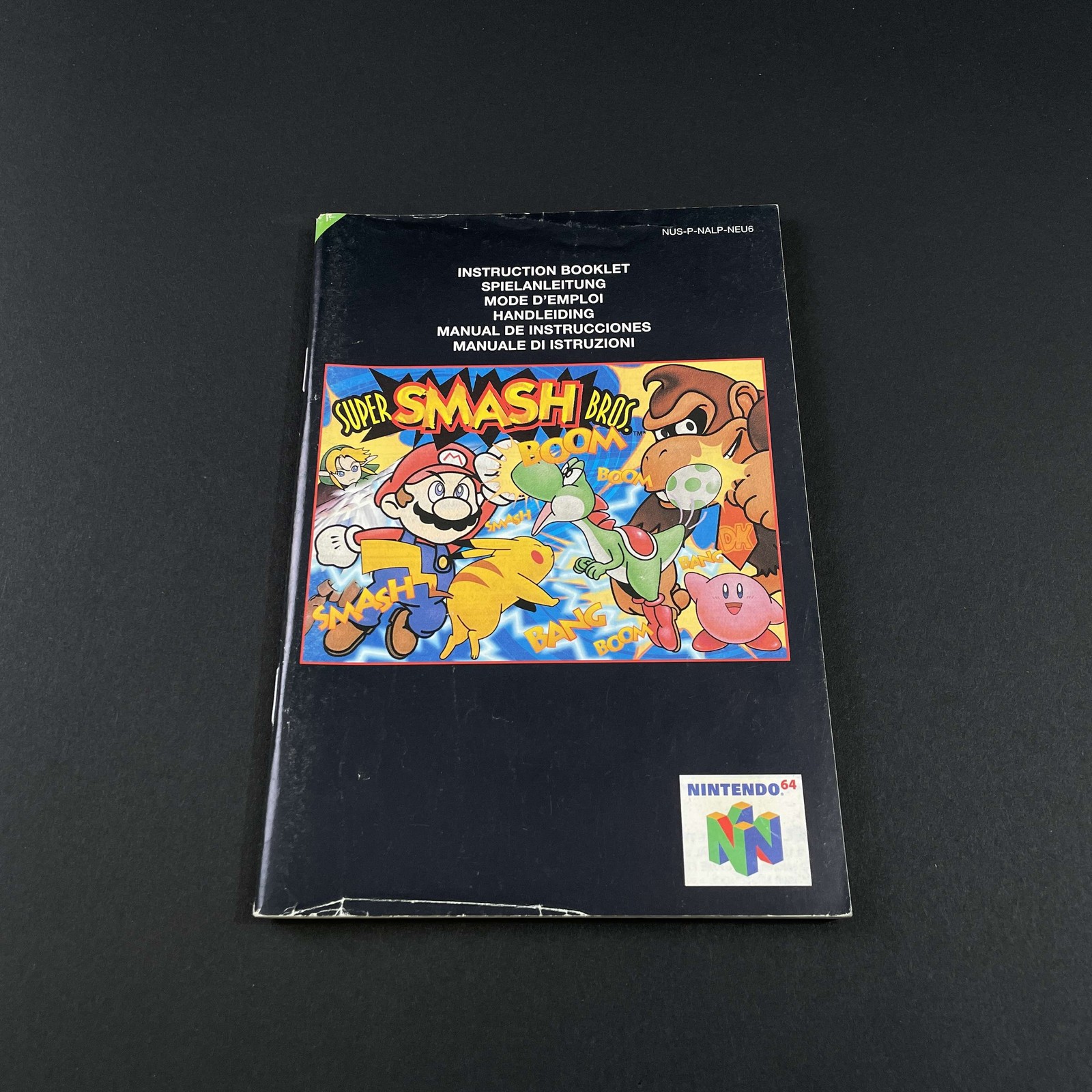 Nintendo 64 Super Smash Bros. EUR Instruction Manual Very Good Condition
