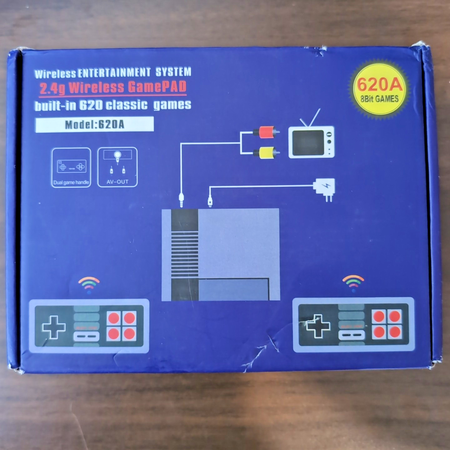 Retro Wireless Entertainment System – 620 Built-In Games