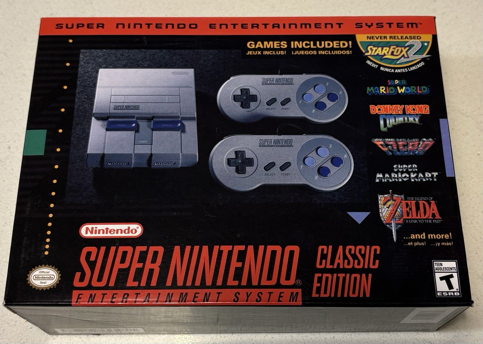 Super Nintendo SNES Mini Classic Home Console + Original Packaging & Paperwork