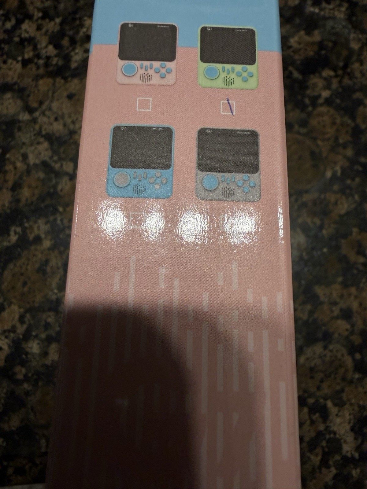 G7 3.5 in Handheld Game Player Console, TV Out TV Compatible, Pink Blue