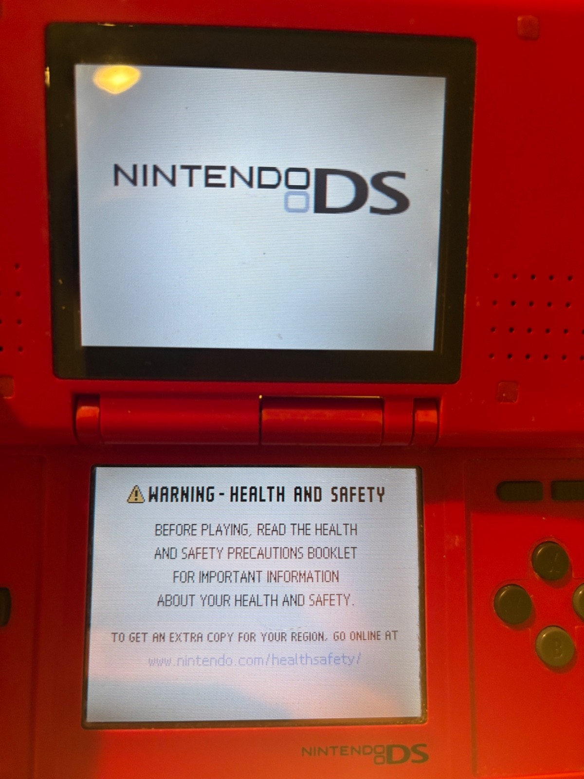 Nintendo DS Mario Red Handheld System – Good Condition! – TESTED & WORKING (08)