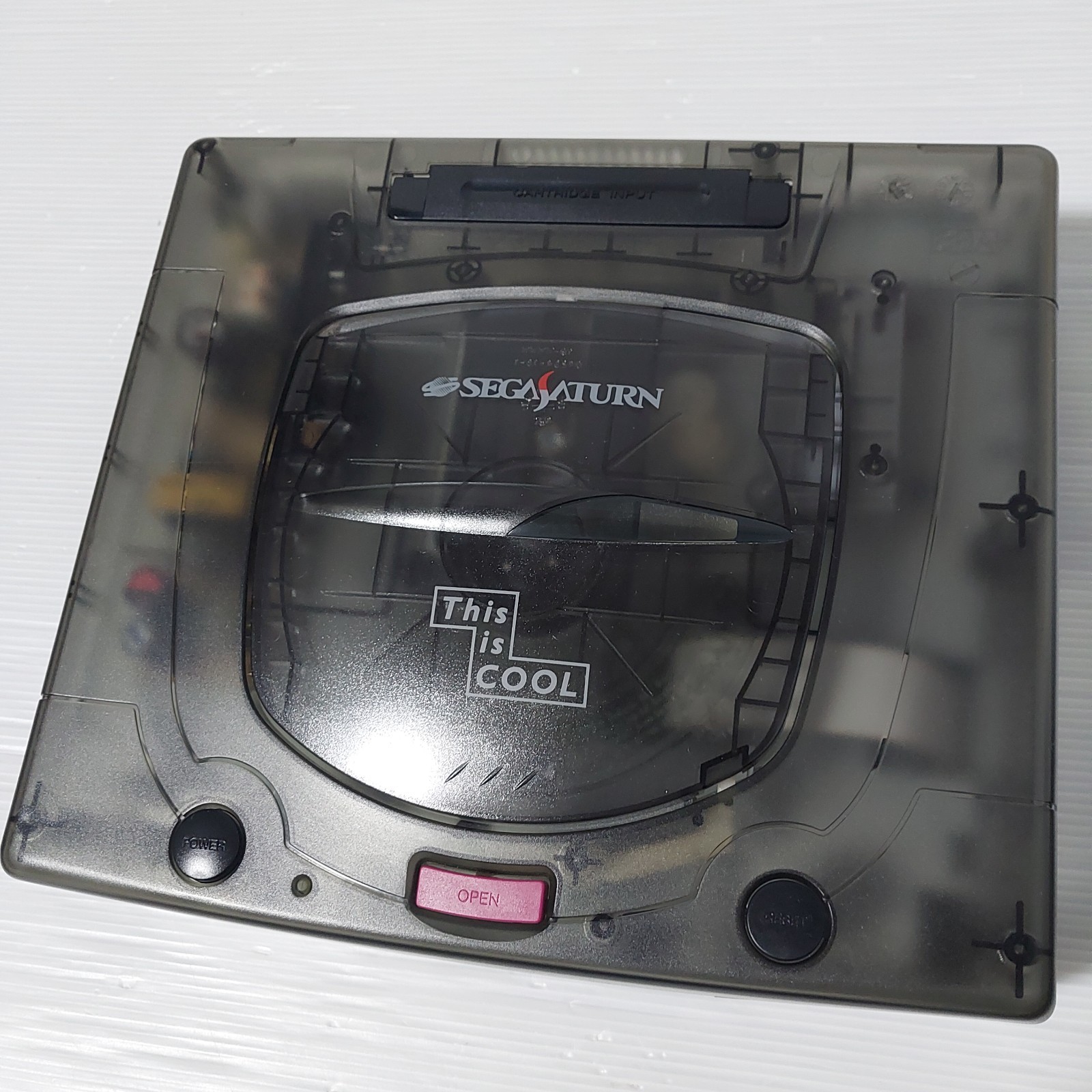 Sega Saturn Skeleton Black console with Box CIB NTSC-J Tested Import Japan
