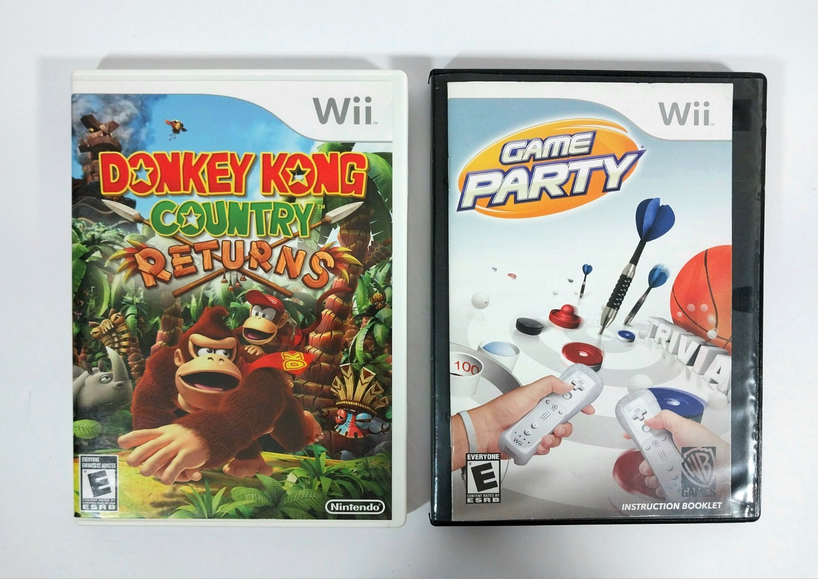 Nintendo Wii Gaming Console Bundle 1 Remote 1 Racing Wheel 7 Games