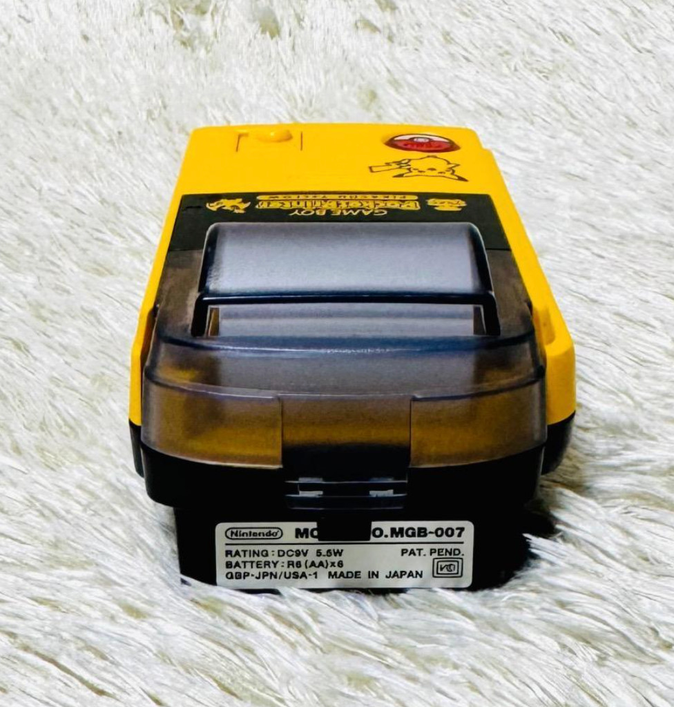 GameBoy Pocket Printer Pikachu Yellow MGB-007 Nintendo Tested