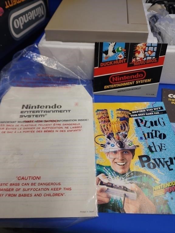 Retro Nintendo NES Action Set Complete in Box Tested Duck Hunt Mario Bros Zapper