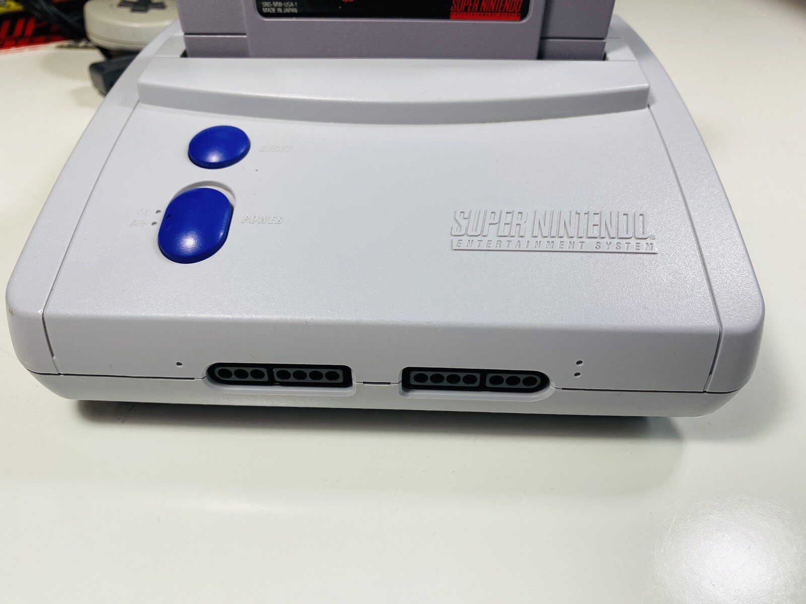 Super Nintendo SNES Jr. Console System Original Authentic Super Mario World Game