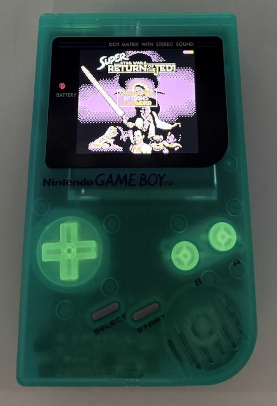 Original Gameboy DMG-01 Modded Backlit Color Tested Glow In The Dark