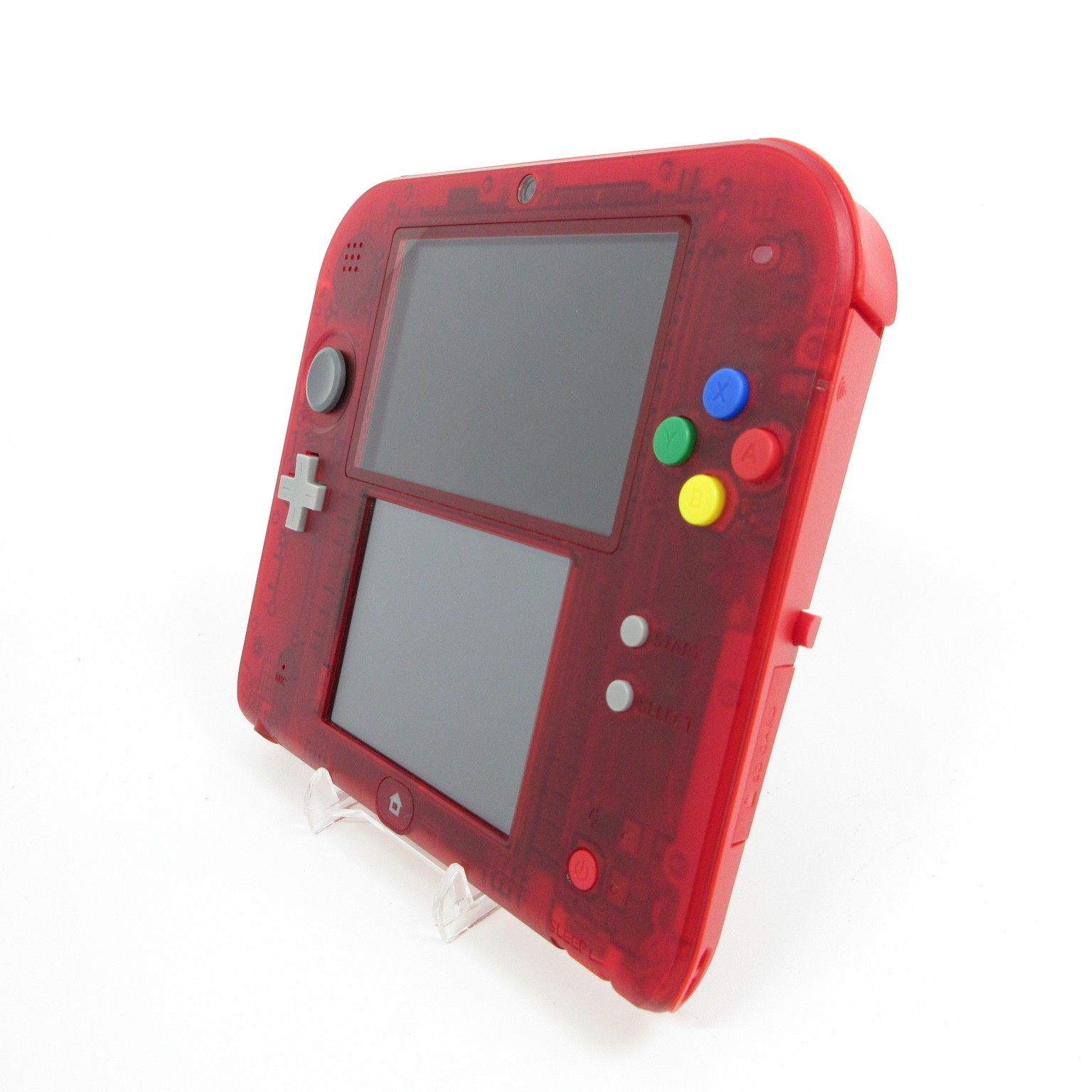 【Near Mint】Nintendo 2DS Pokemon Clear Red Console ONLY Japanese Edition #DEN0523
