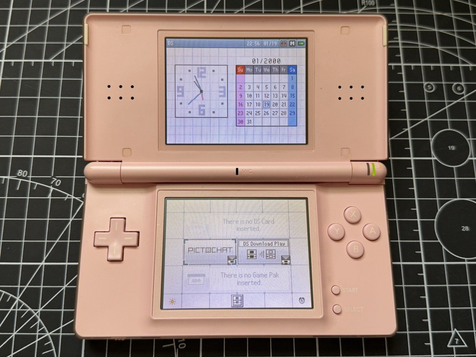 Nintendo DS Lite Used OEM Coral Pink W/ R4 & 2GB SD – 100% Tested Region Free