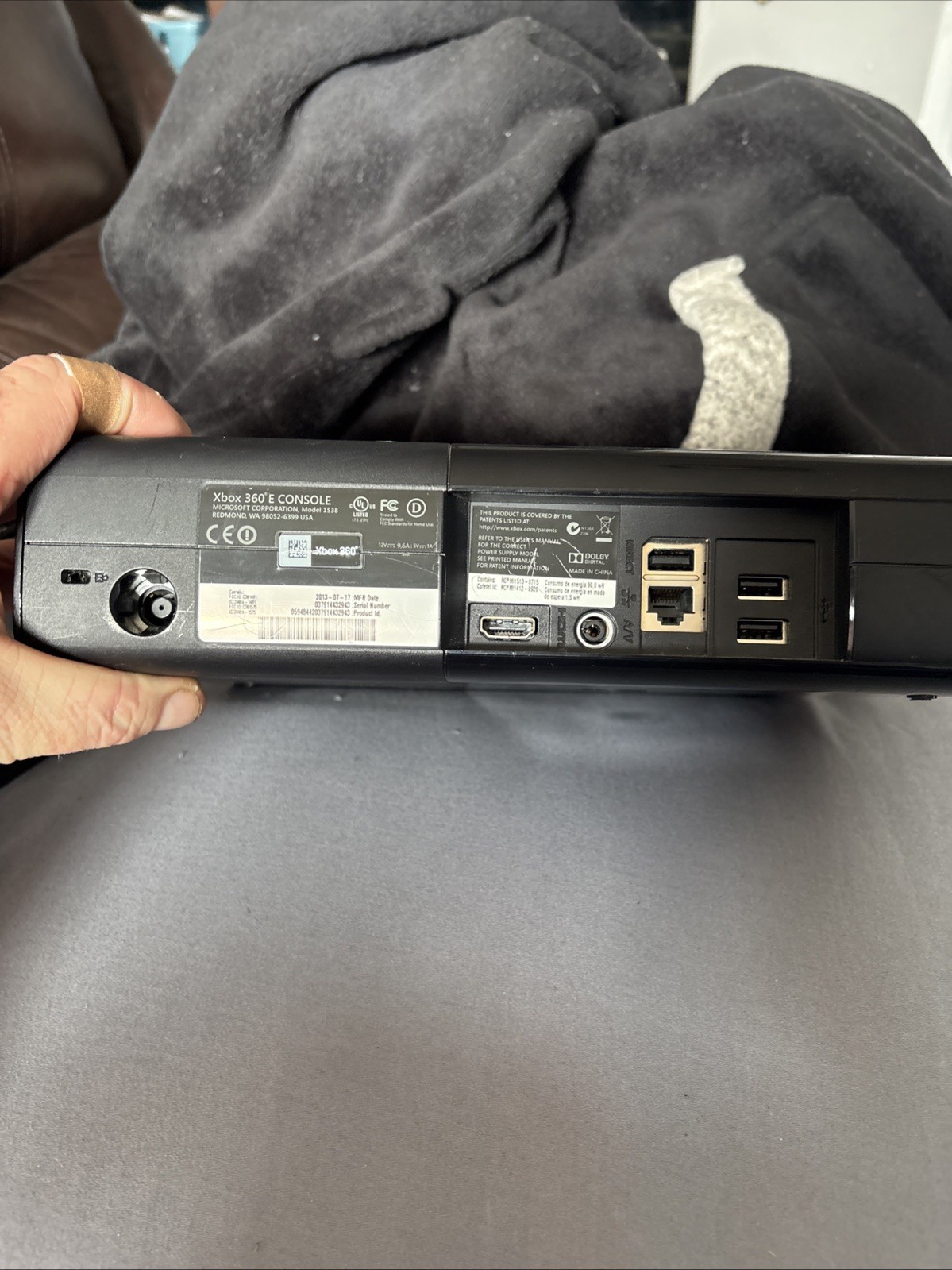 XBOX 360 E Console Model 1538 C/W Power Cord And HDMI Cord | TESTED