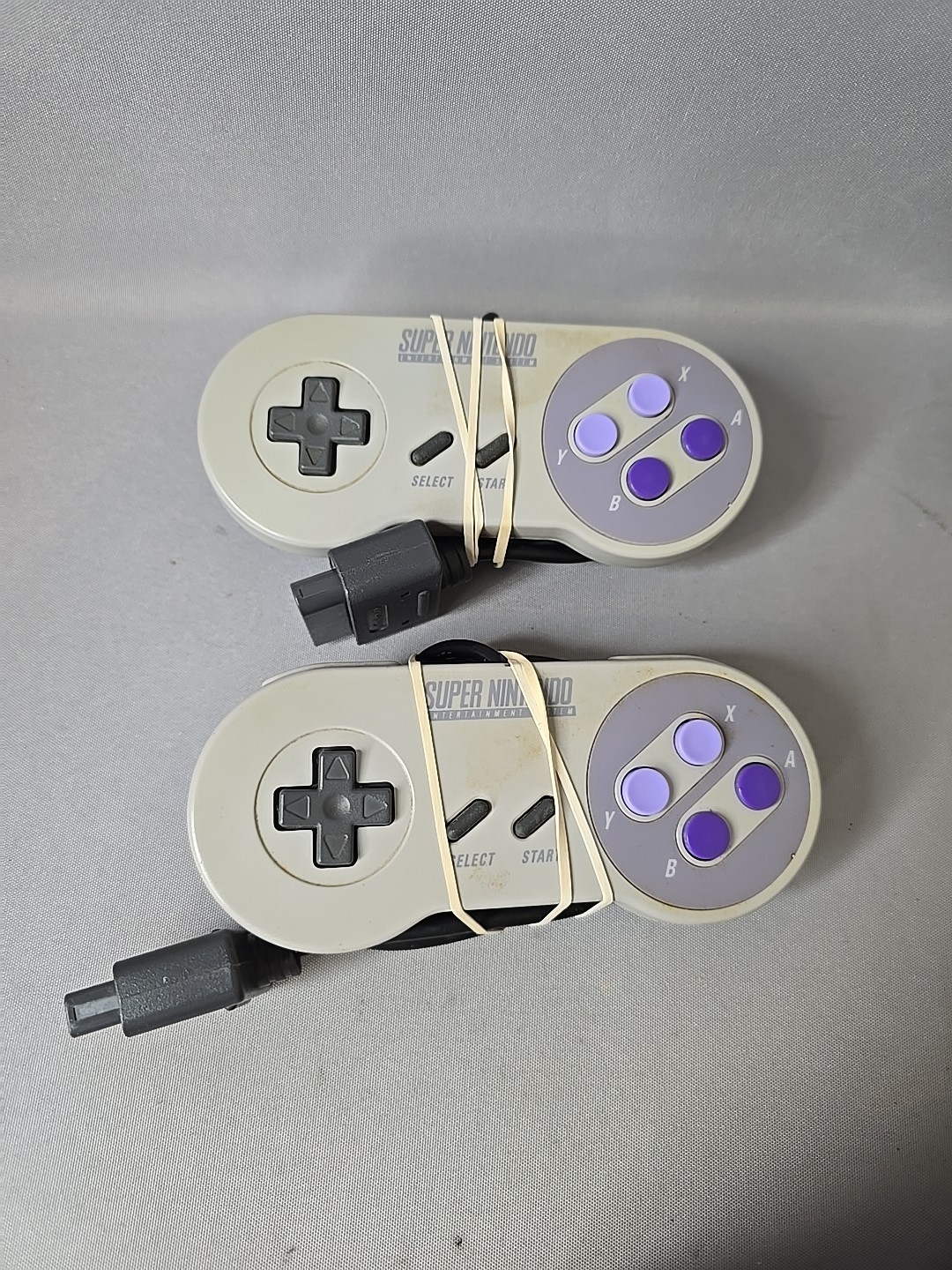 Super Nintendo SNES Console Bundle With Controller Cables & Manuals