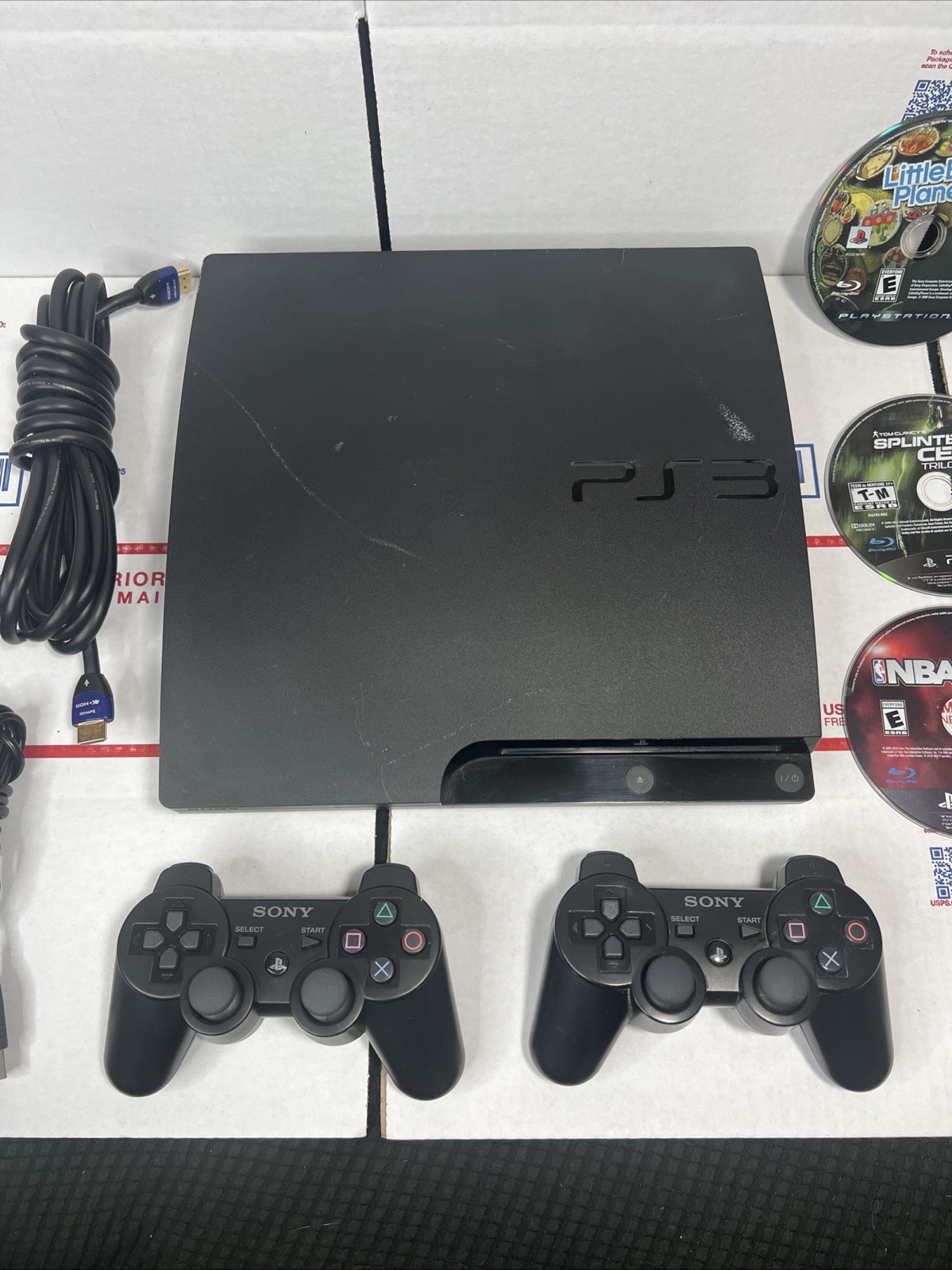 Sony PlayStation 3 Slim 160GB PS3 BUNDLE + Games SAME DAY SHIP – WARRANTY —