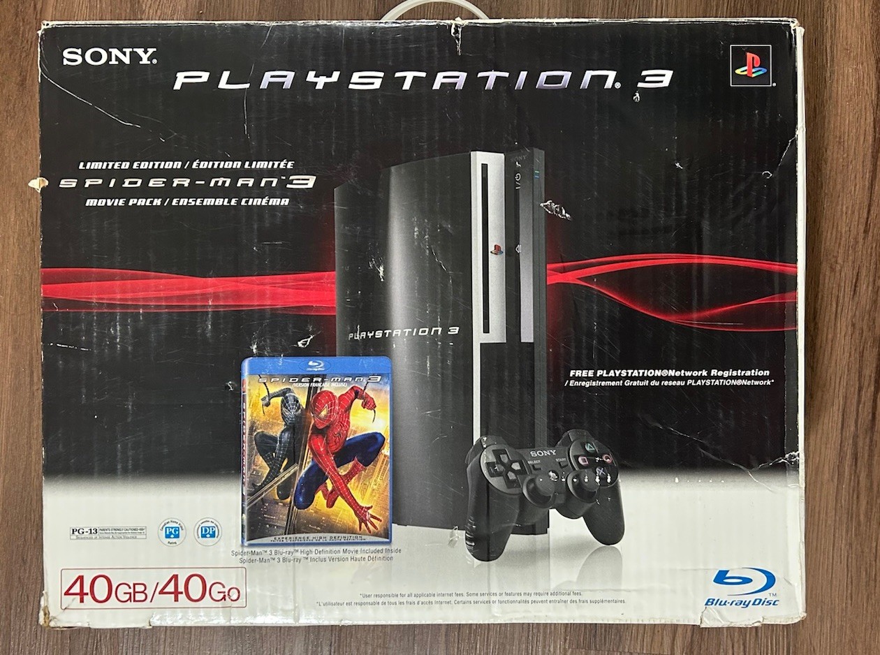 Sony PlayStation 3 Spider-Man 3 Limited Edition 40GB Blu-Ray Compatible