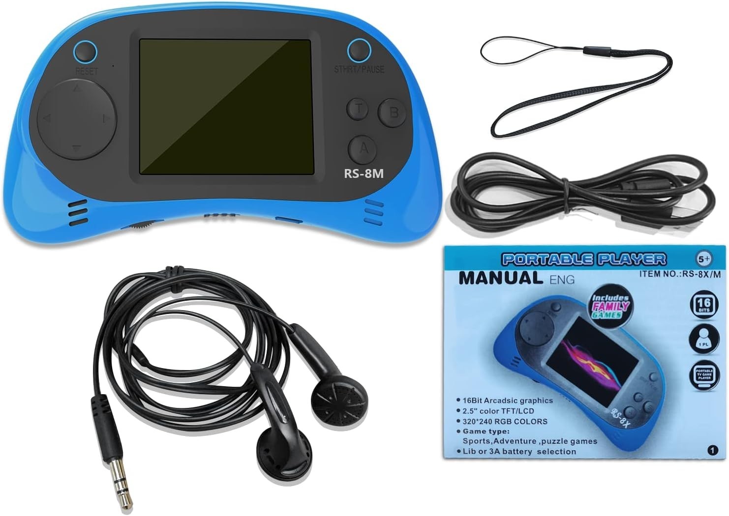 Rechargeable Mini Video Game Player for Kids – 220 Educational Games Included