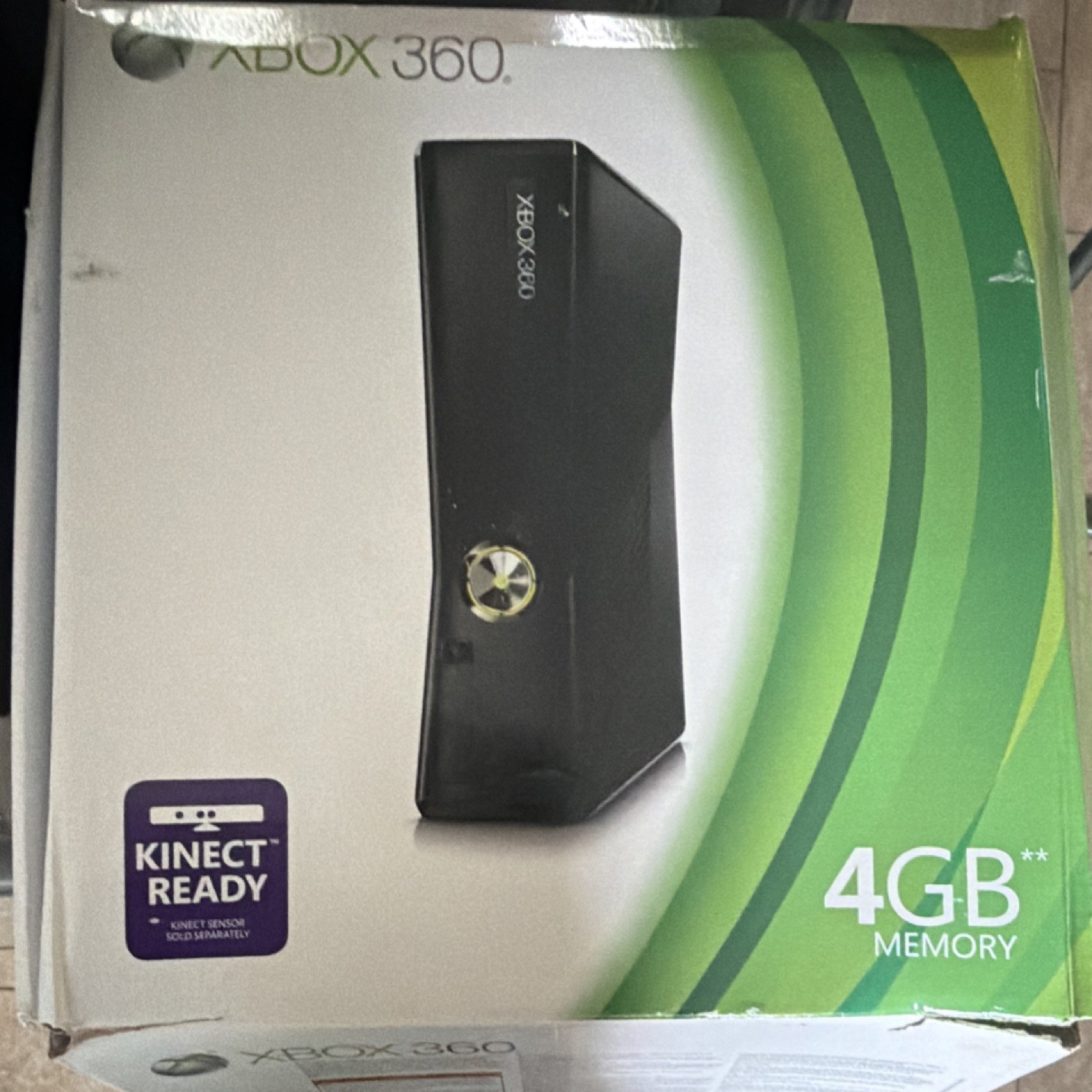 Microsoft Xbox 360 4GB Kinect Ready Black HDMI USB-A Home Console