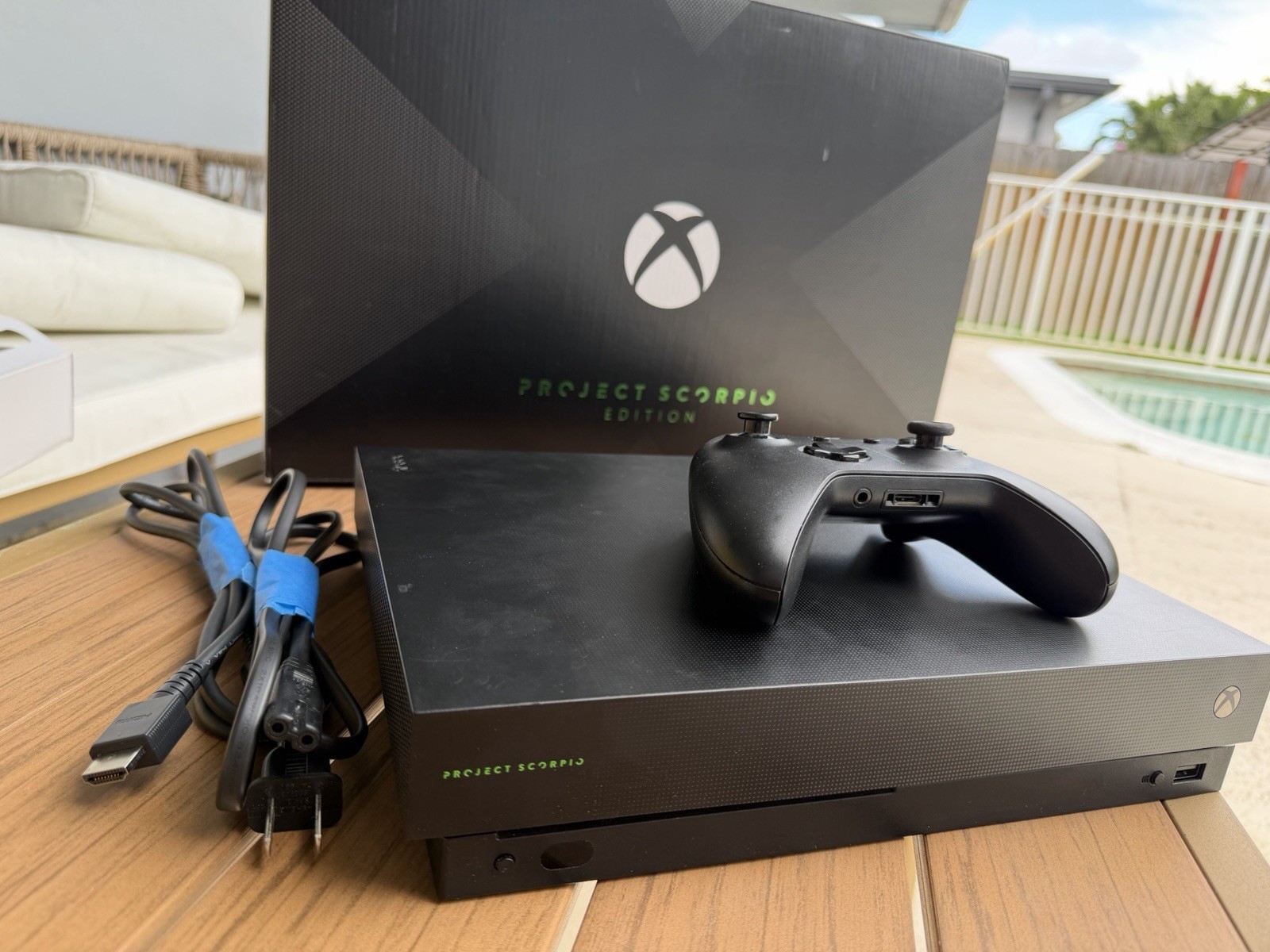 Microsoft Xbox One X Project Scorpio Edition 1TB 4K Console w/ Controller-used