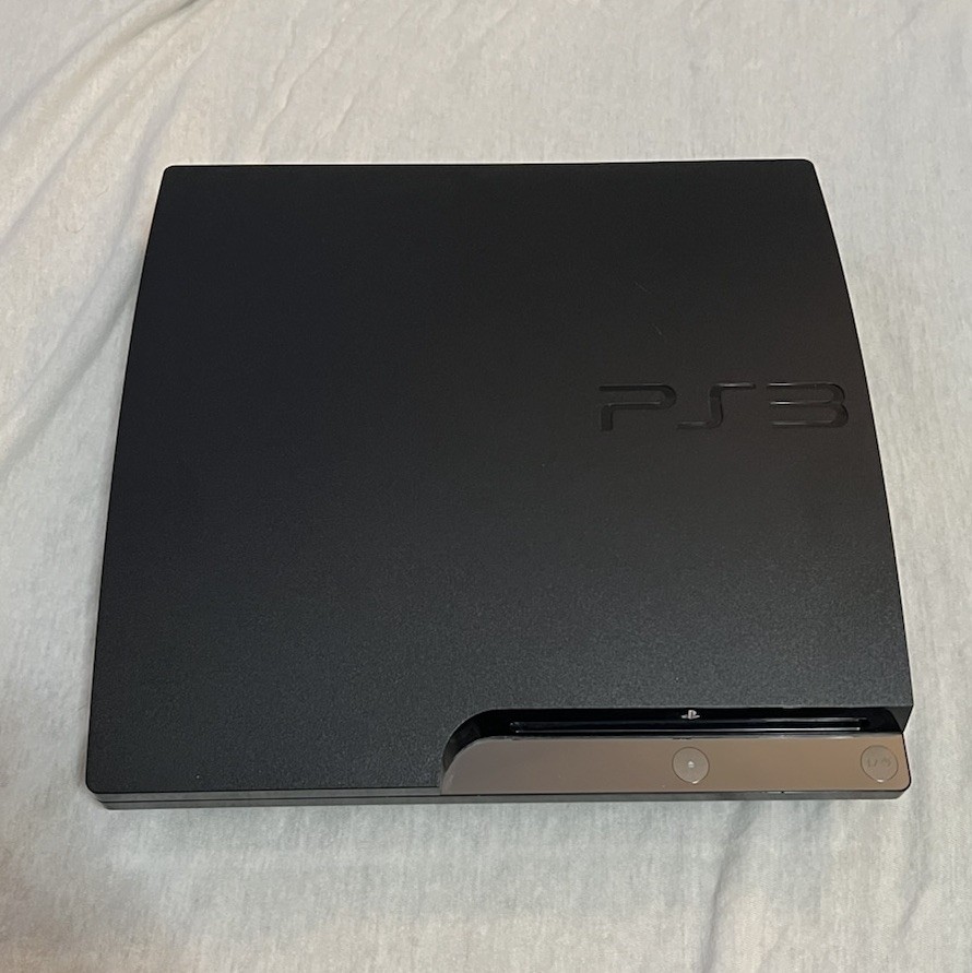 Sony PS3 Slim 160GB CECH-2501A Console Bundle Tested w/ Cables & 4 Games