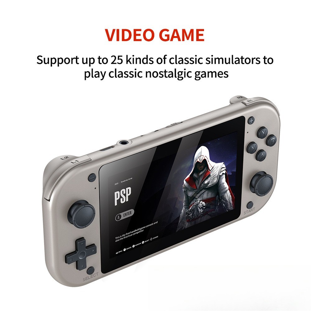 M17 game console horizontal version 4.3-inch screen 128GB with 30000 games
