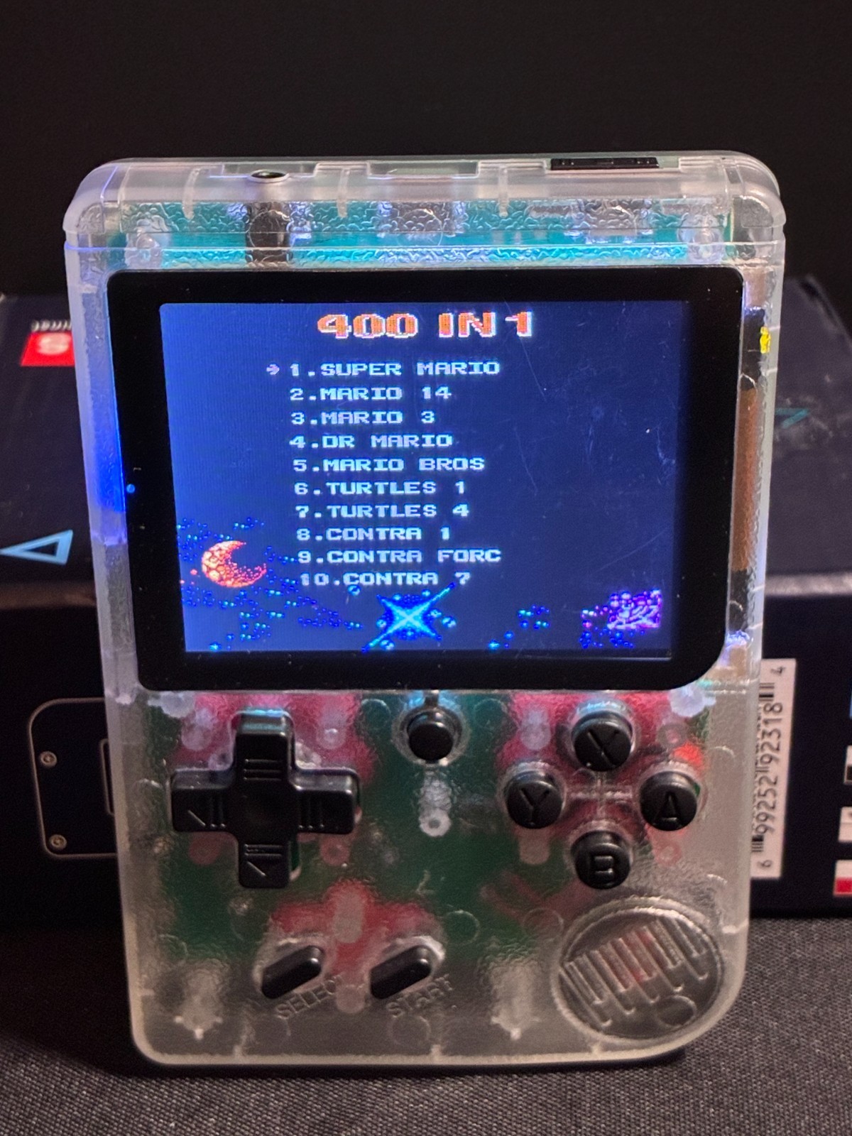 400 in 1 Retro Handheld Game Console 3″ LCD Rechargeable AV Out Tested