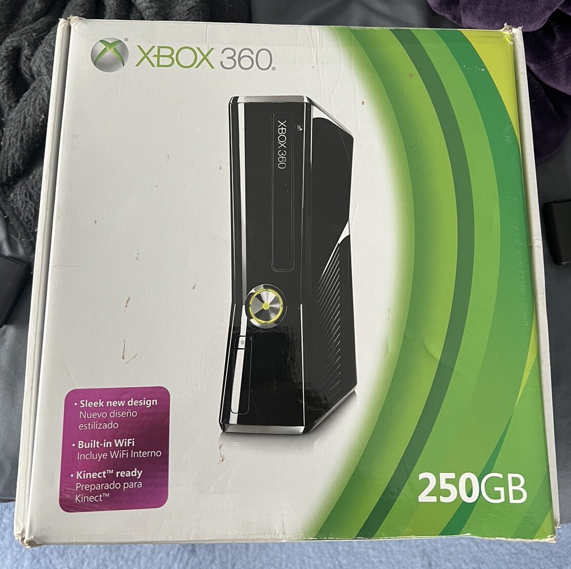 Microsoft Xbox 360 S 250GB Console – Glossy Black
