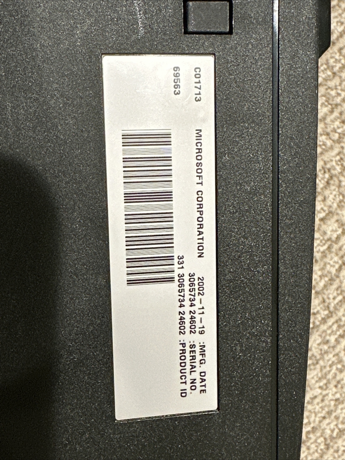 Microsoft Black Video Game Console – 1 Controller – DVD (no Remote)