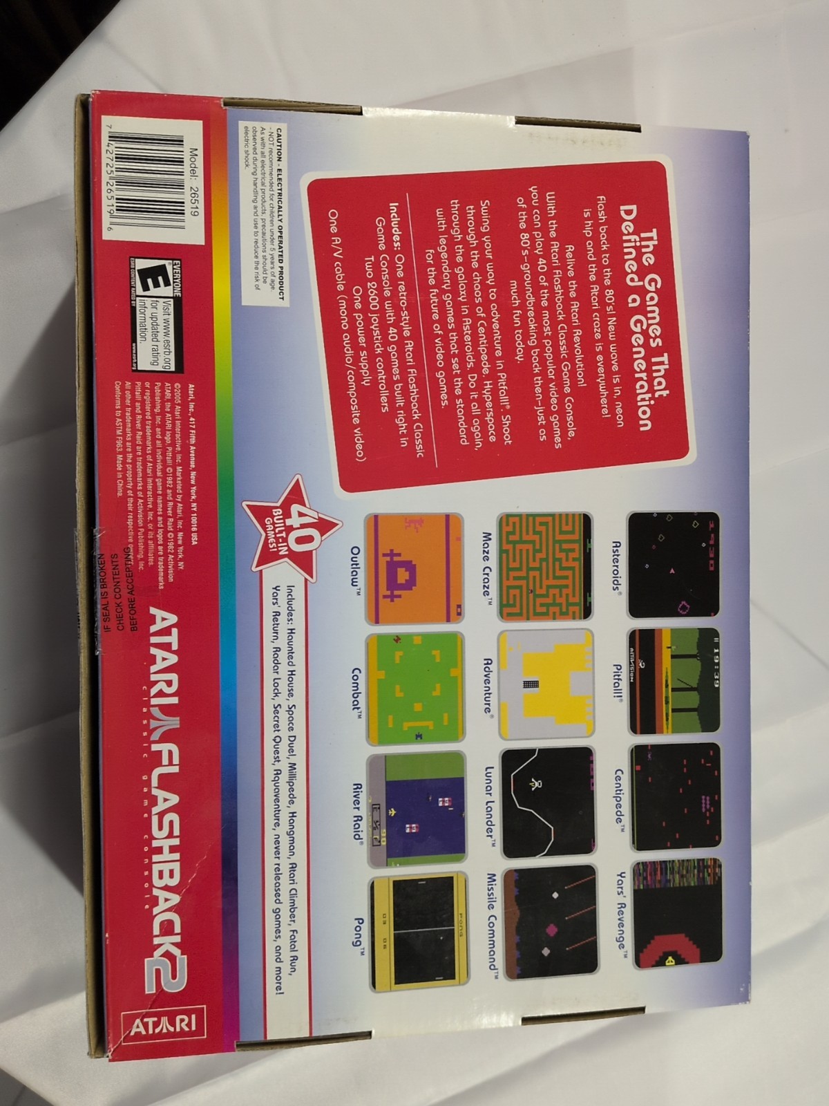Atari Flashback 2 Console System Complete in Box Tested Working
