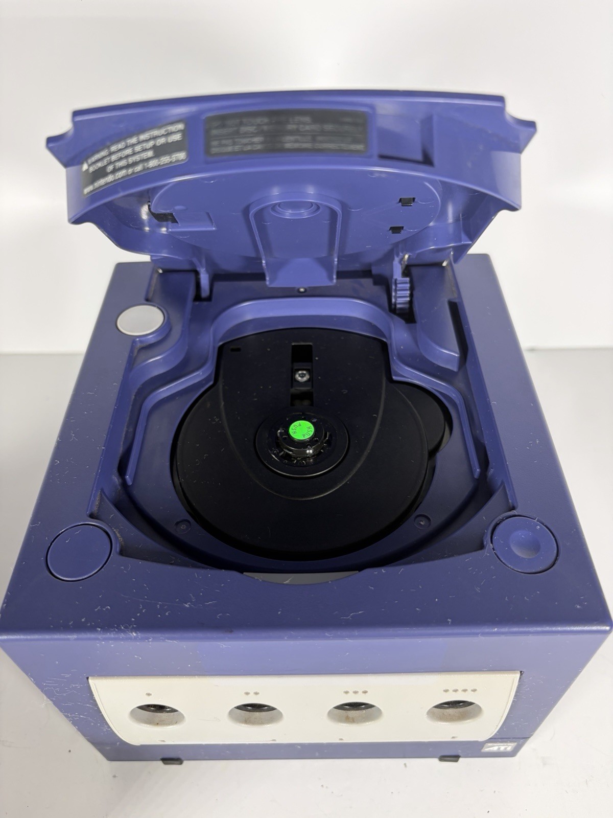 Nintendo GameCube Indigo Purple Console w/Controller And Power Cable Only Tested
