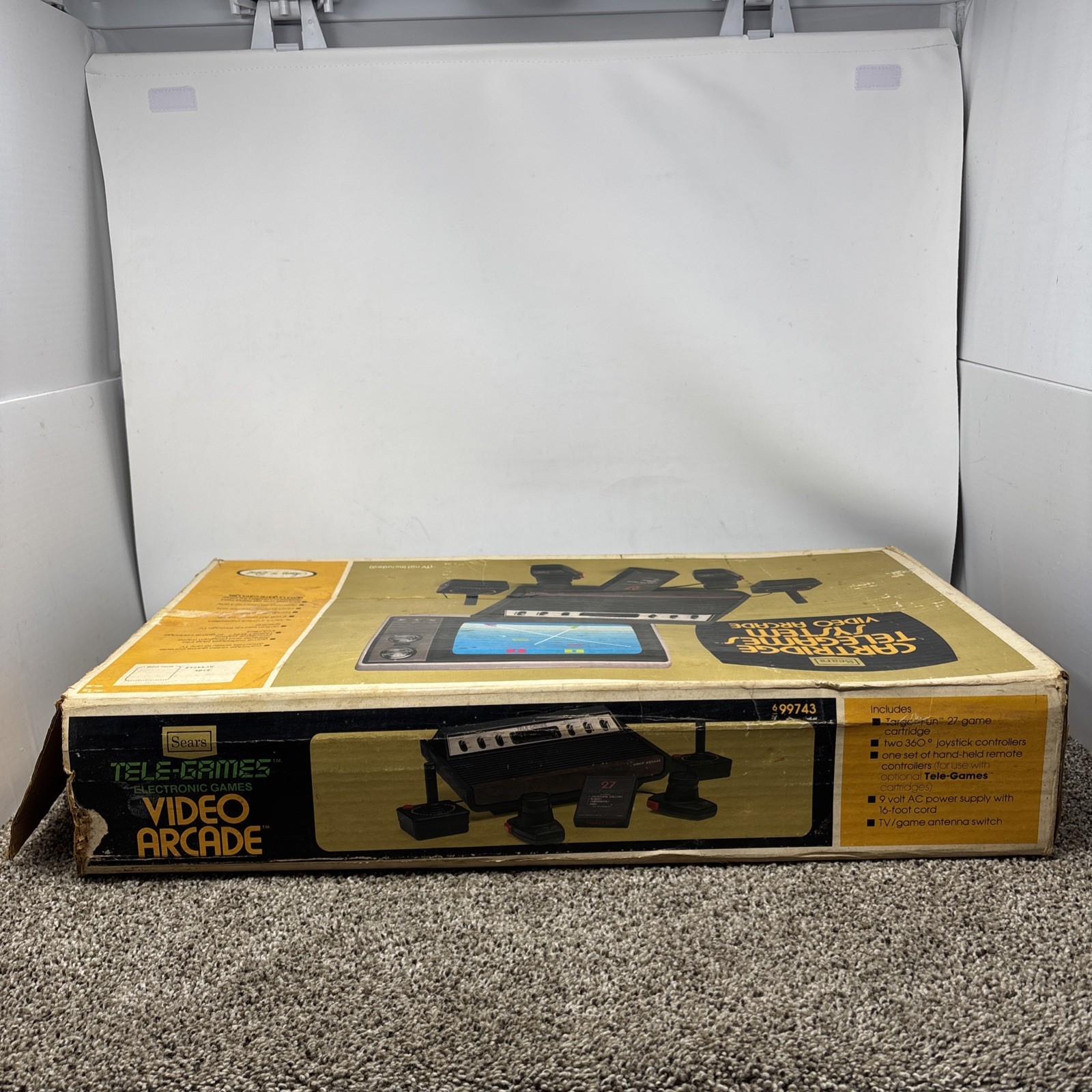 Sears Tele-Games Atari 2600 Heavy Sixer Console With Box READ TESTED