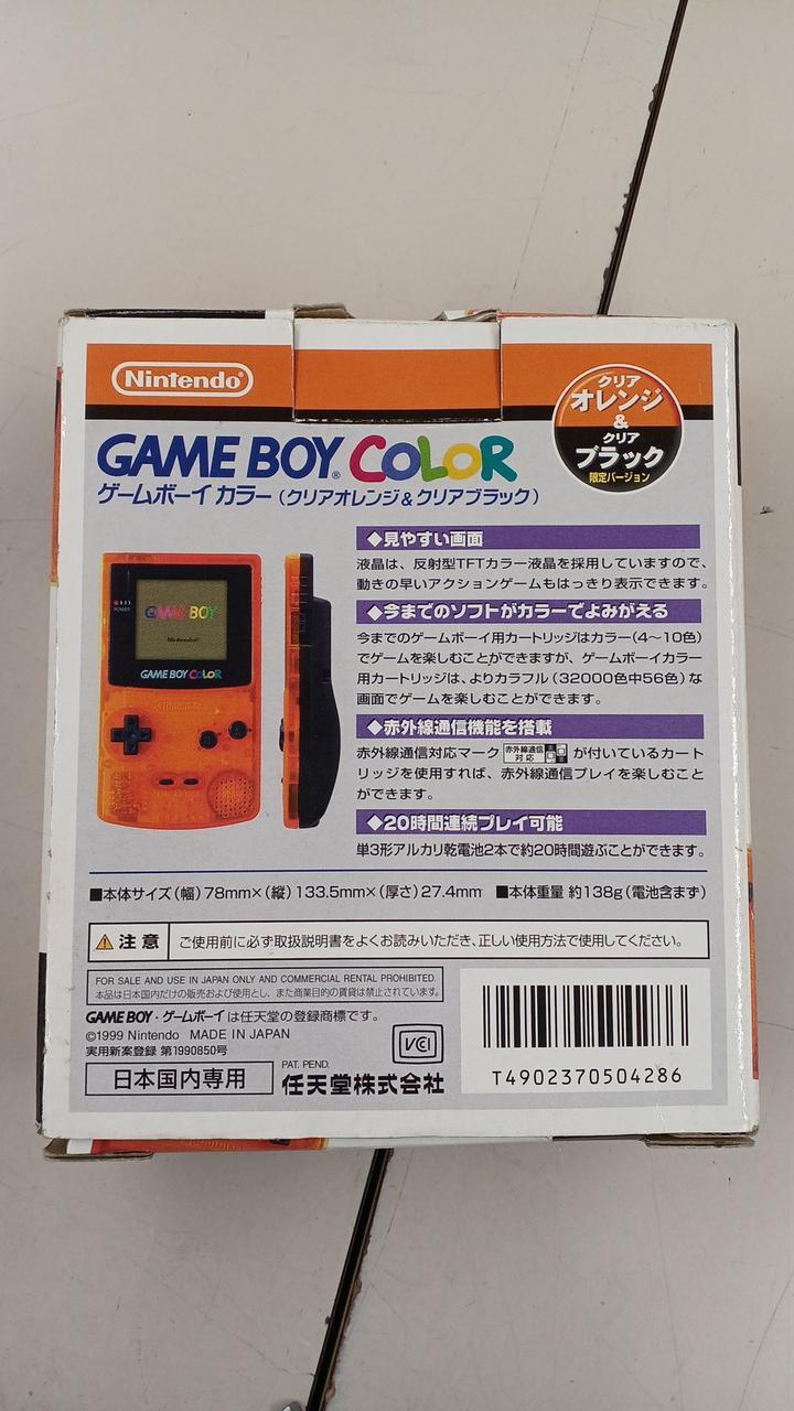 Nintendo Game Boy Color Console Limited Edition Daiei Clear Orange Black
