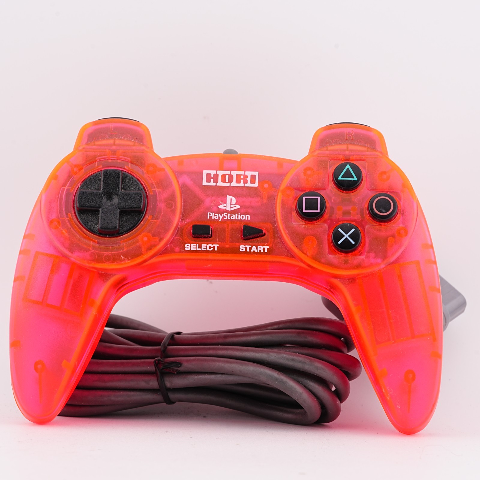 HORI PlayStation (PS1) HoriPad 2 Clear Pink Red
