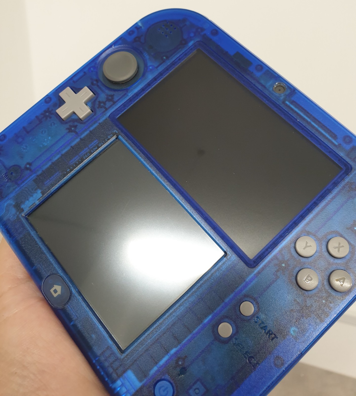 Nintendo 2DS Console Transparent Blue PAL