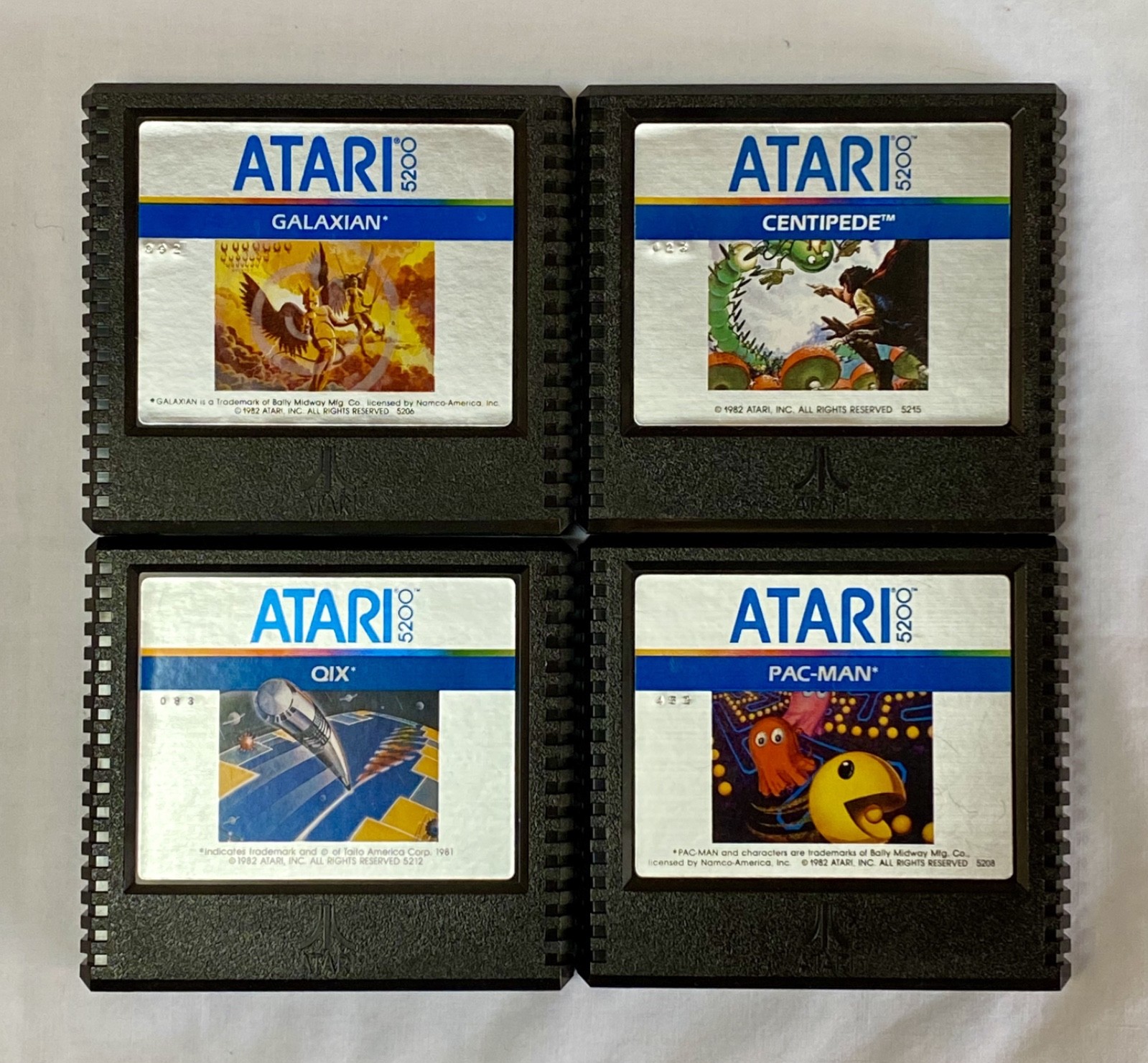 Atari 5200 4 Port Console with 8 Games