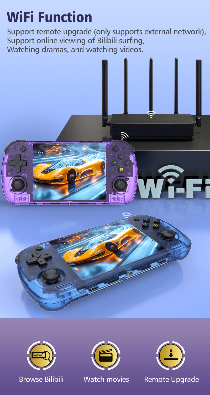 Wireless Two Player Game Console R36H Pro Max Support Two Player Battle 4.2 Inch