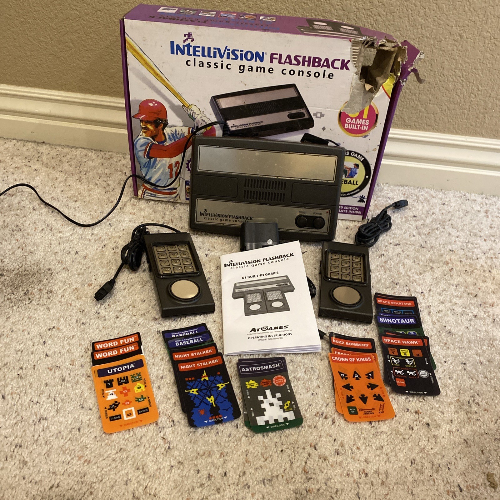 INTELLIVISION Flashback Classic Console 61 Games Complete With Box Tested!