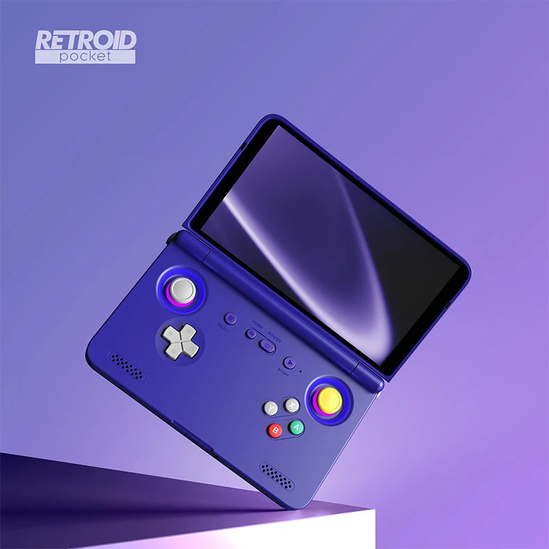 Retro Pocket Flip2 Gaming Console Android 13 5.5-inch AMOLED Touchscreen