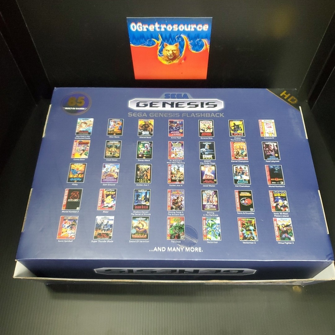 Sega Genesis Flashback 2 In Box, Controllers & 85 Built-in Games TESTED Working