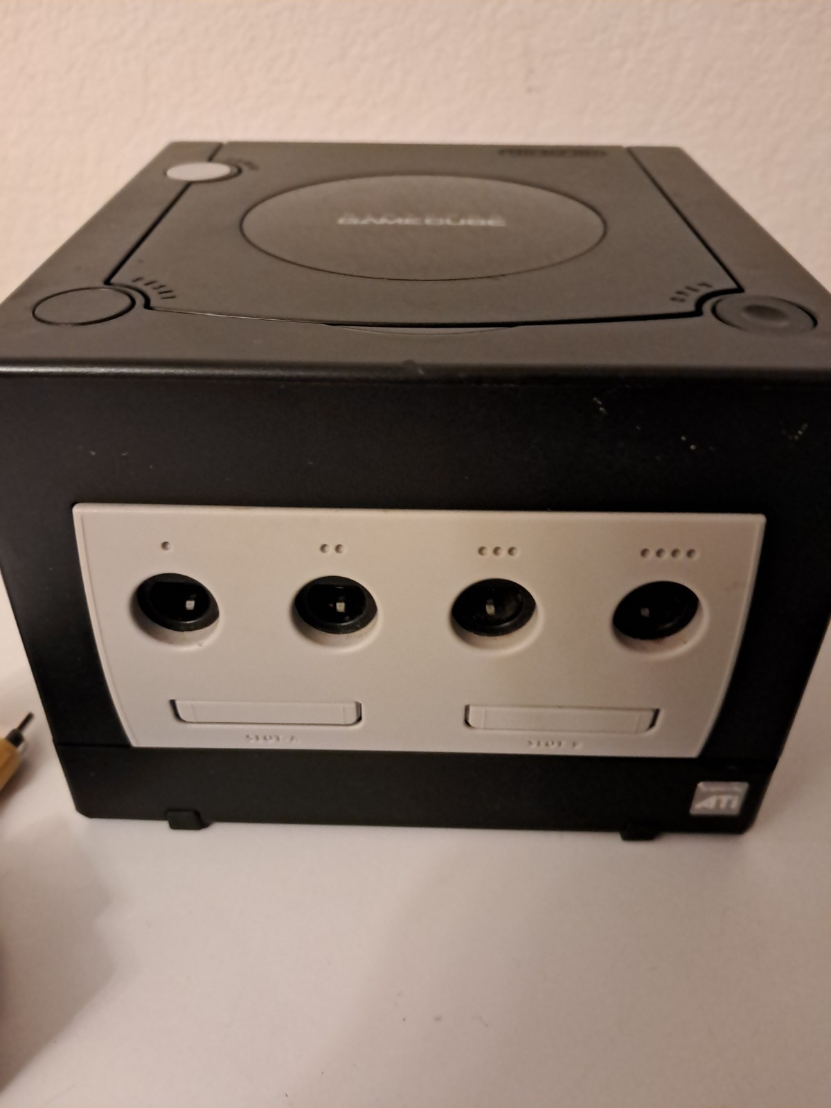 Nintendo GameCube Black Console DOL-001 / 1 Control/ Cords + Mario Sunshine