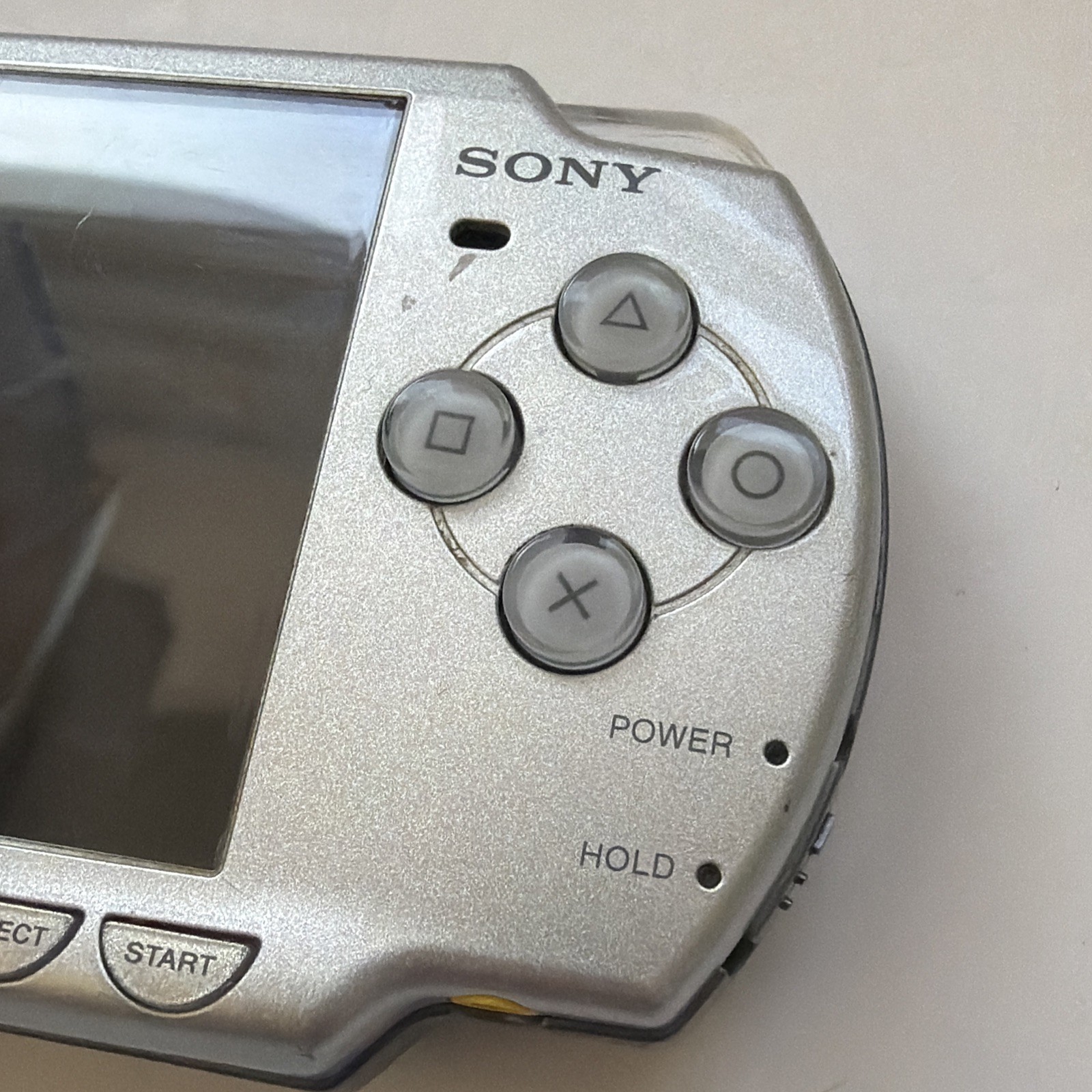 Sony PSP 2001 PlayStation Portable Slim Silver No Battery/Cover Tested
